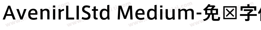 AvenirLIStd Medium字体转换